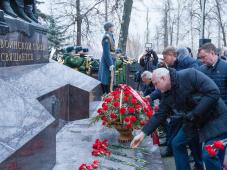 5 декабря 2017г. Москва. Торжественного мероприятия в честь годовщины открытия Мемориального комплекса, посвященного городам воинской славы на Поклонной горе. Фото предоставлено Союзом Городов Воинской Славы России